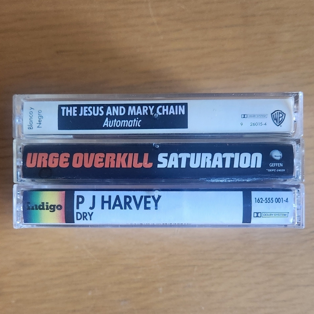 Jesus And Mary Chain, Urge Overkill,  PJ Harvey - 90s Tapes (Lot of 3) 
